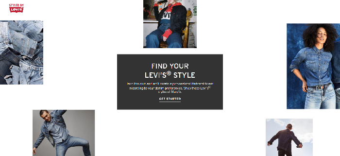 styled by levis microsite home page
