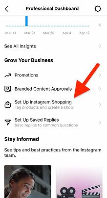 How to submit your Instagram shop account for review on your professional dashboard