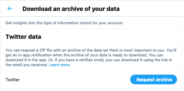 How to Find Old Tweets - Twitter Data Archive