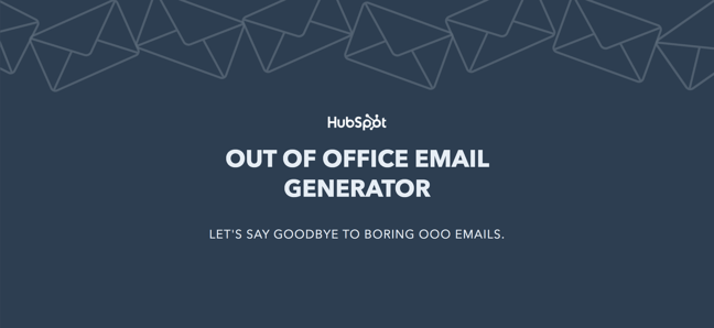 Out of Office email generator